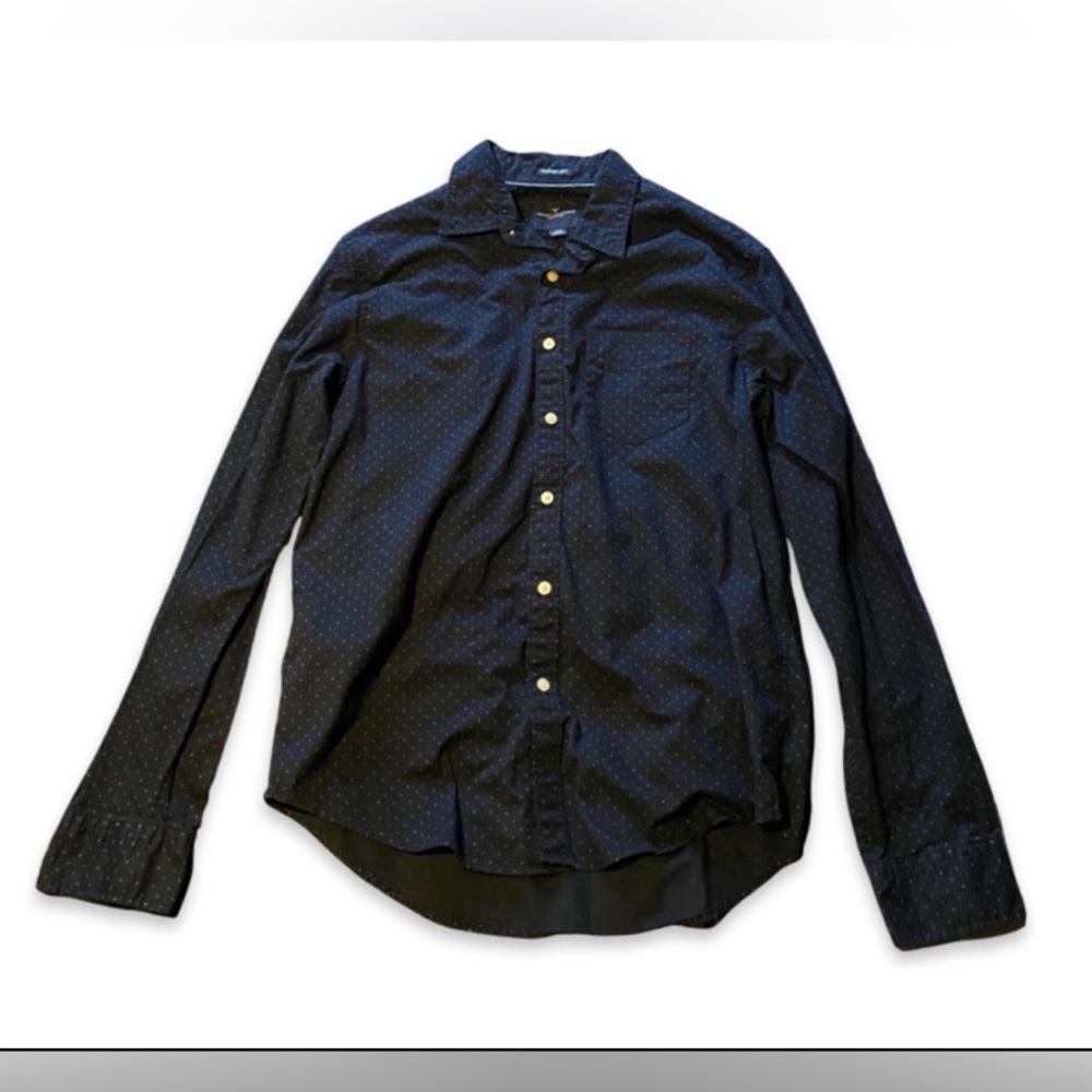American Eagle Blue Button Down